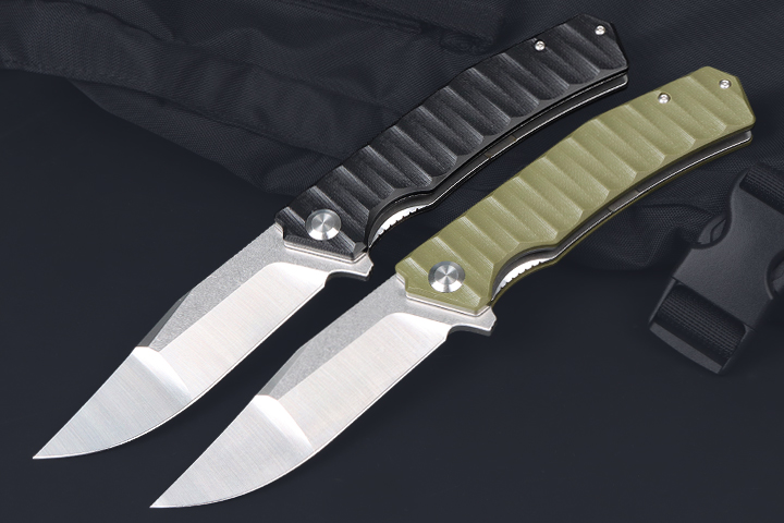 Hunter no logo D2 blade and G10 handle hunting folding knife UD407670